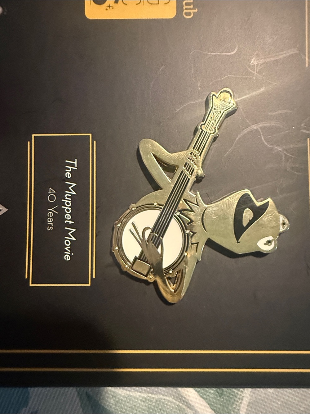 Kermit Banjo Metal Wall Accent - Gold Finish